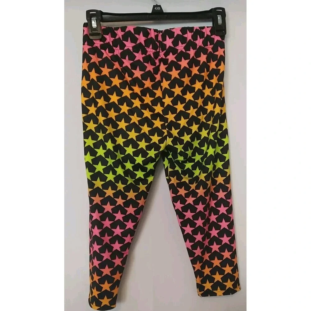 Converse Colorful Stars Girls Capri Leggings Size Large